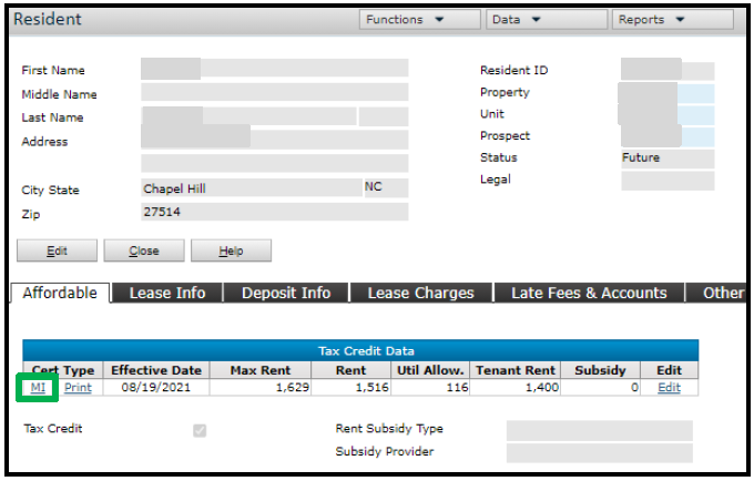 Move In Yardi Voyager